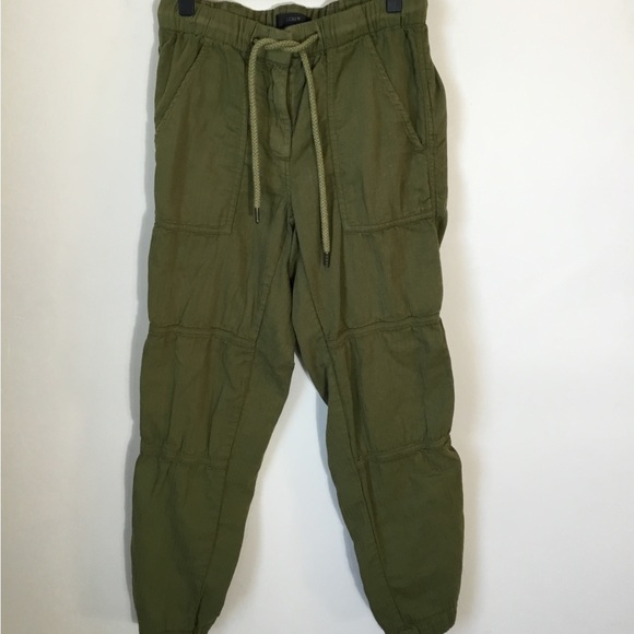 J. Crew Green Cotton Cargo Pants - Picture 5 of 6